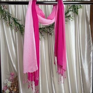 Y2K Pink Ombré Scarf